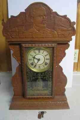 RARE E.N. Welch Admiral Dewey US Navy Spanish  American War Commemorative Clock