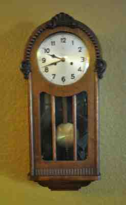 Antique Germany Wall Clock Two Arrows, Schlenker & Kienzle, Vienna Regulator
