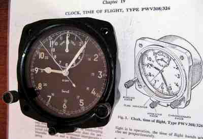 RAF Aircraft Clock - LeCoutre Chronograph - 1954