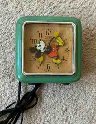 1933 RARE Ingersoll Mickey Mouse Original Electric Clock Vintage