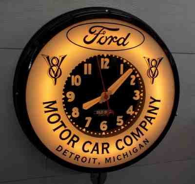 A Ford 22"  Dealers  Neon window Clock. New.  Only One at this time.