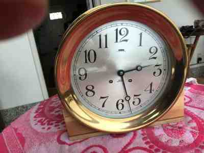 Large Chelsea Ships Bell clock, 8.5" dial