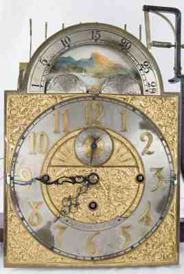 Waltham 9 tube grandfather clock movement & dial @ 1910s Original Rare Great!