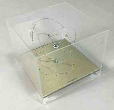 Vintage JECO Clock Mid Modern Century Space Orbiting Planets Rare Made in Japan 