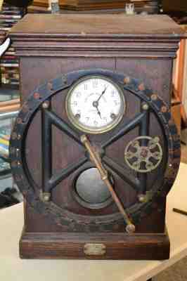 Time clock,,,DEY TIME RECORDER REGISTER SYRACUSE NY Time Punch Clock CIRCA 1899