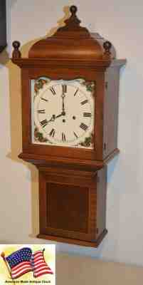 RARE & RESTORED SETH THOMAS ANTIQUE CHIME CLOCK #103-1914 IN MAHOGANY & BURL   