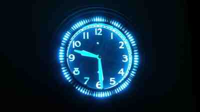 Original Vintage Neon Clock Sales Chicago, IL Spinner Clock Made in U.S.A.