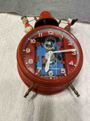 Mickey Mouse Antique Clock Made In Germany 1950’s