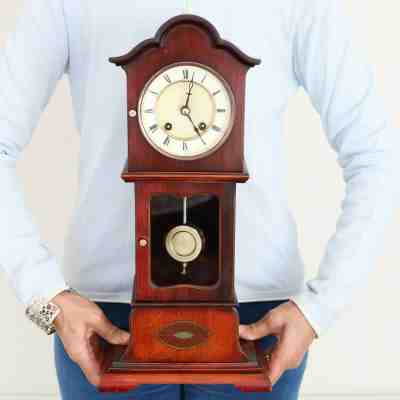 PFEILKREUZ JUNGHANS Mantel Clock Antique Baby Grandfathers EXTREMELY RARE! CHIME