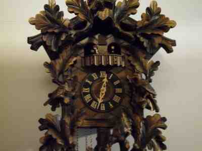CUCKOO CLOCK GERMAN ROMANCE ,  PLAYS EDELWEISS,SWISS MADE  #3862