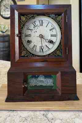 Atkins, Whiting & co 12 inch shelf clock