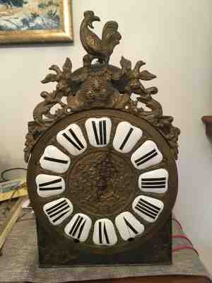 ANTIQUE Morbier Comtoise FRENCH WALL CLOCK 