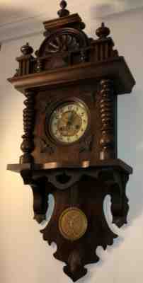 Antique Friedrich Mauthe Schwenningen Vienna/ Swinger Regulator Wall Clock