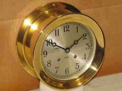 CHELSEA VINTAGE SHIPS BELL CLOCK 6 DIAL 1972 RESTORED