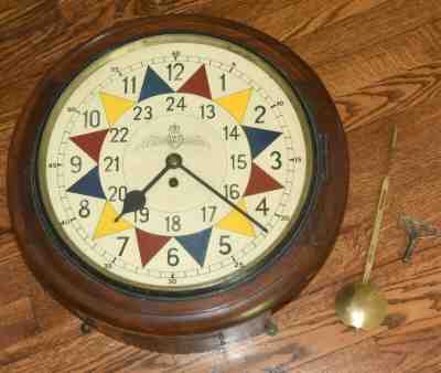 WWII RAF Mahogany Sector Clock by F. W. Elliott Ltd 1941