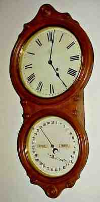 Seth Thomas, Office Calendar #6 Clock Double Dial Calendar 1876