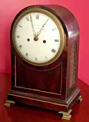 LAST CHANCE Antique Table Clock, Thomas Reid (Edinburgh 1700's), Good Condition 