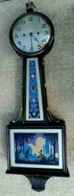 NEW HAVEN CLOCK CO. BANJO STYLE WALL CLOCK