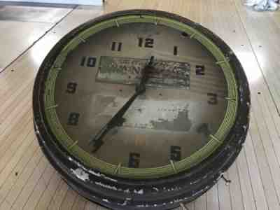 Vtg Original Cheverolet Neon Dealer Advertising Clock Sign Runs, Repair, Parts