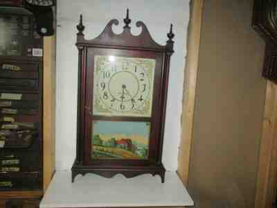 REAL NICE CIRCA 1910 SETH THOMAS PILLAR AND SCROLL CLOCK- LARGE 'CONTINENTAL'