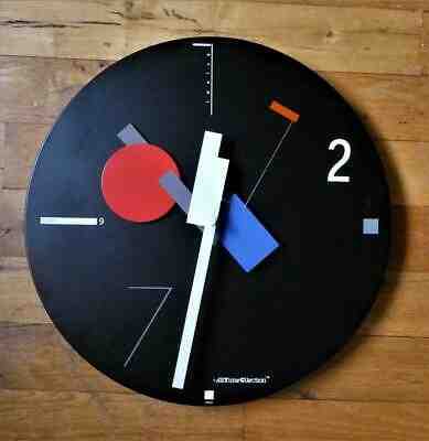 Vintage 1984 CANETTI Art Time Postmodern Memphis Era Clock