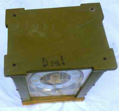 Vintage Atmos Clock 516-12-1657 94491 Green Wood Case