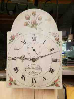 Alex T Willard Tall Case Wooden Works Movement And Dial