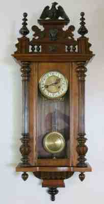 Antique Gustav Becker German wall clock Vienna Regulator 1890