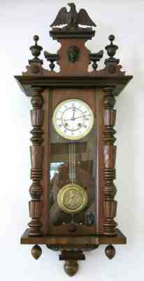 Antique Gustav Becker German wall clock Vienna Regulator 1893
