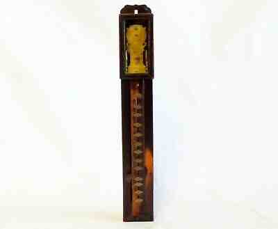 Rare Antique Japanese Shaku Dokei Pillar Wall Clock