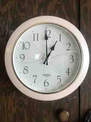 Very Rare Rhythm Floral Fantasy-Small World-Wall Clock 4MH663AR Works Great!!!