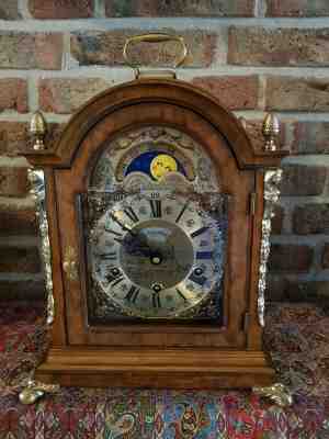 Triple Chime Warmink Table clock with Moon Phase, Three melodies Table clock
