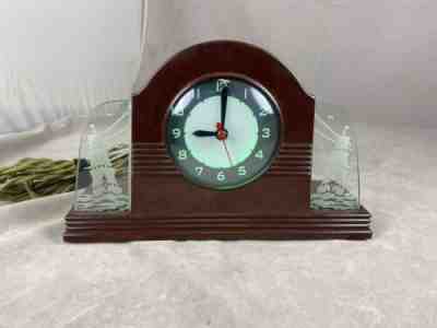 VINTAGE ART DECO LACKNER NEON GLO CLOCK  Nassau. Beautiful Condition. Mint!1