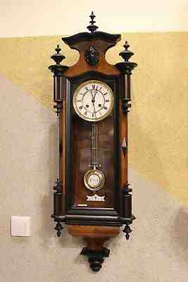 Rare Gustav Becker spring driven wall clock at 1883
