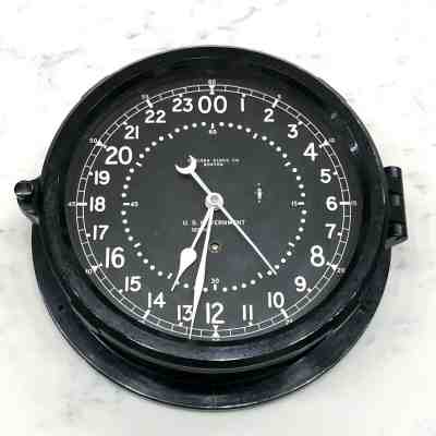 Chelsea Ship Clock U.S. Government Air Force 8.5" Rare 8TAA-221000 Must See