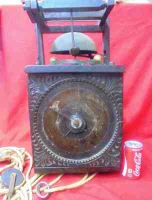 Huge Pre 1670 RARE Verge & Foliot Alarm Weight Wall Clock--Must See!