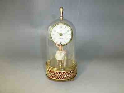 VTG Musical Ballerina Automaton Alarm Clock Reuge Dancing Music Box (See Video)
