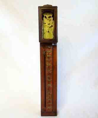 Rare & Interesting Antique Japanese Shaku Dokei Pillar Wall Clock