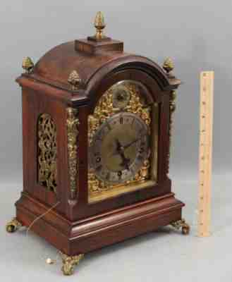 Antique Winterhalder Hofmeier German Black Forest Westminster Chime Mantle Clock