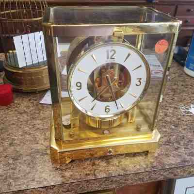 LECOULTRE ATMOS PERPETUAL MOTION CLOCK BRASS & GLASS EXCELLENT CONDITION