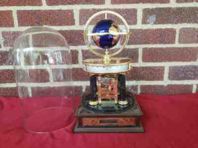 Minty Royal Geographical Society World Globe Mantel Clock Orrery Franklin mint 