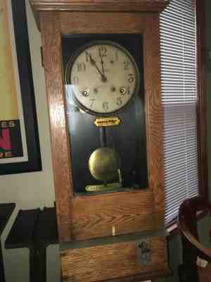 Antique Simplex Time Recorder, Industrial Time Clock  GREAT CONDITION- WORKS