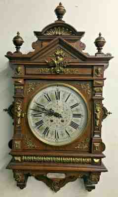 Antique German Lenzkirch Gallery Wall clock