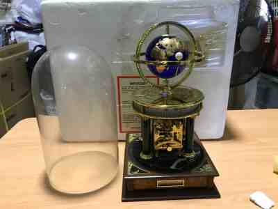 Franklin Mint Royal Geographical Society World Globe Clock - Limited Edition
