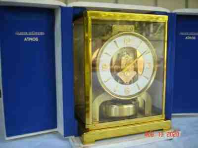   Atmos Clock Jaeger LeCoultre 1950's Mod. 526-5,# 125041, Original Box, Antique