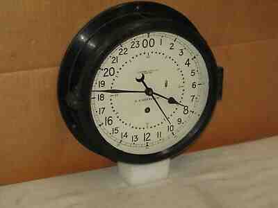 CHELSEA SHIPS/MILITARY CLOCK~AIR FORCE~8 1/2" DIAL~MISSILE SILO?~1963~24 HR DIAL