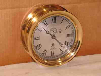 CHELSEA ANTIQUE SHIPS CLOCK~6 IN~1917~WW1 ERA~RED BRASS~103 YEARS OLD!