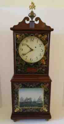 Elmer Stennes Weymouth MA. Reproduction Aaron Willard Boston Weight Driven Clock