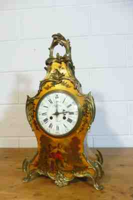 Antique Boulle Clock Mantel Clock Table Clock Antique French Clock