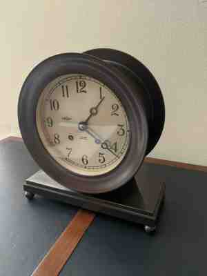 Chelsea "Base and Ball" ship's bell clock COMMODORE model 6 inch dial